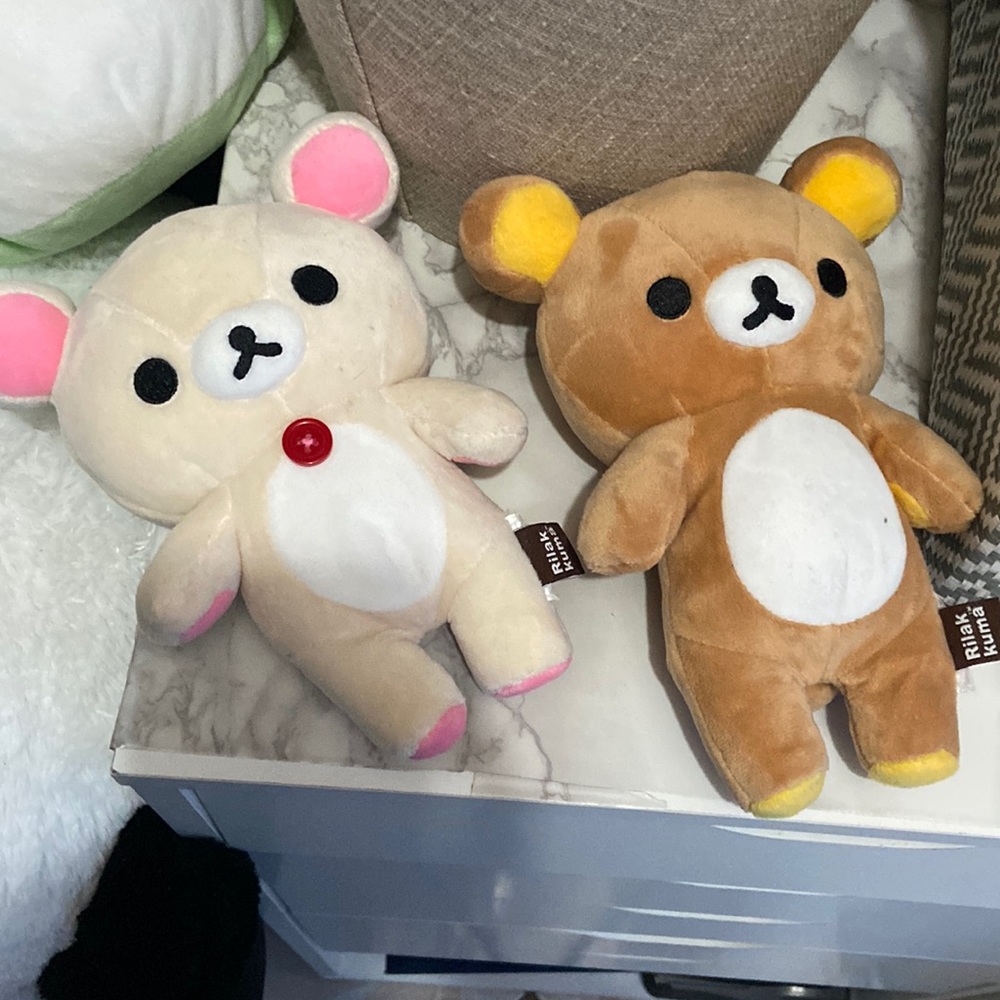 rilakumma plushies (white only)